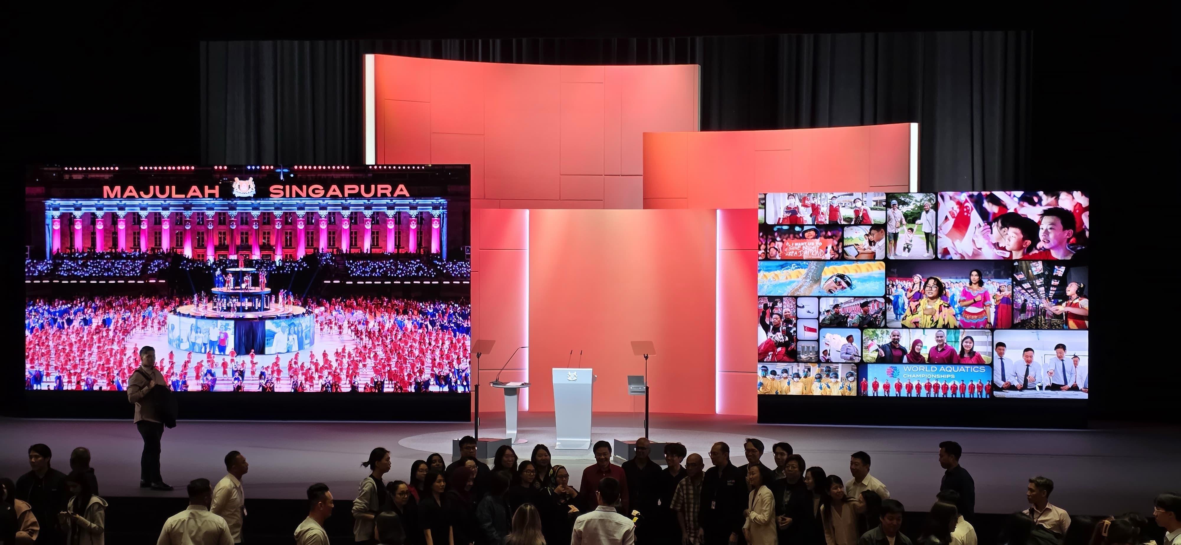 2025年新加坡总理动员大会 P3.91租赁屏 30平